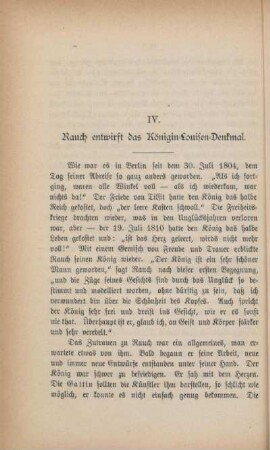 IV. Rauch entwirft das Königin-Louisen-Denkmal