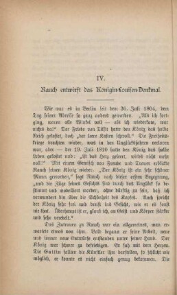 IV. Rauch entwirft das Königin-Louisen-Denkmal