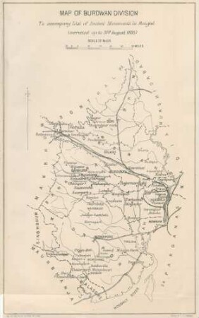 Map of Burdwan Division