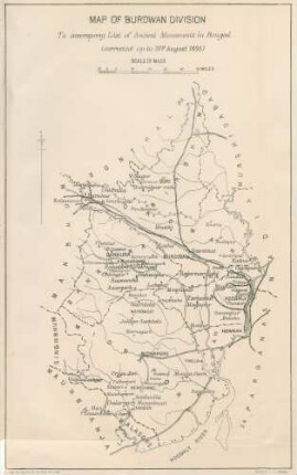 Map of Burdwan Division