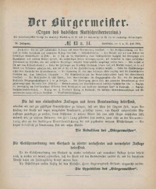 Juli: No. 13 u. 14.