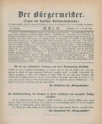 Juli: No. 13 u. 14.