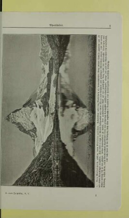 1. Das Matterhorn, 4482 m, vom Riffelsee gesehen