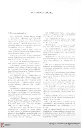 IX. Sztuka ludowa