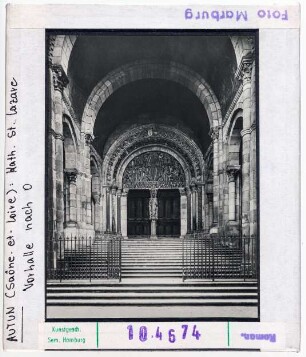 Autun: Kathedrale Saint-Lazare, Vorhalle nach Osten