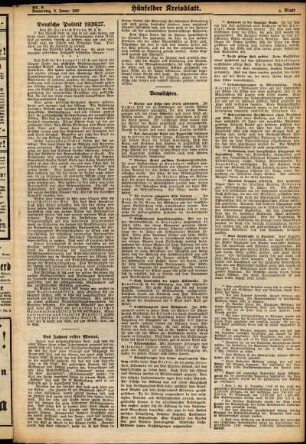 Zweite Ausgabe vom Donnerstag, den 06. Januar 1927.