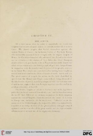 Chapter IV – The allies