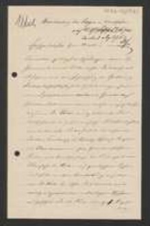 Brief von Jacob Utsch an Unbekannt