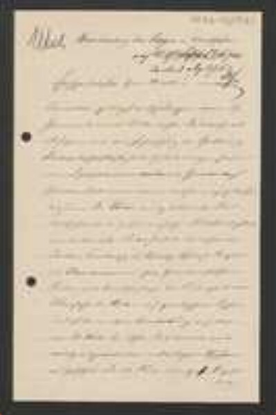 Brief von Jacob Utsch an Unbekannt