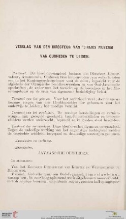 Verslag van den directeur van 'sRijks Museum van Oudheden te Leiden