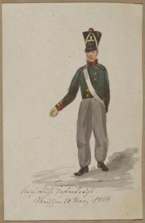 Kaiserlich russischer Infanterist, 1814