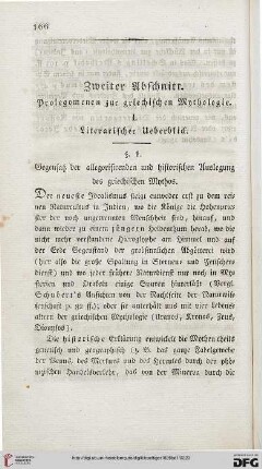 Zweiter Abschnitt. Prolemonenen zur griechischen Mythologie