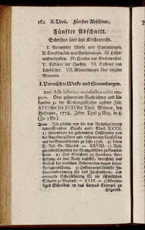 Fünfter Abschnitt. Schriften über das Kirchenrecht.