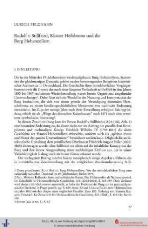 Rudolf v. Stillfried, Kloster Heilsbronn und die Burg Hohenzollern.