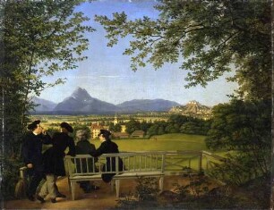 Aussicht auf Aigen und Salzburg