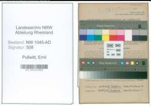 Entnazifizierung Emil Pullwitt , geb. 09.07.1910 (Gaertner)