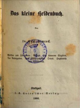 Das kleine Heldenbuch