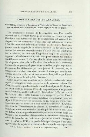 Comptes Rendus et Analyses.
