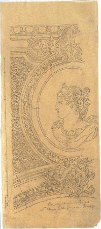 Zocher, Ernst; Bercy; Schloss - Wanddekoration (Detail)