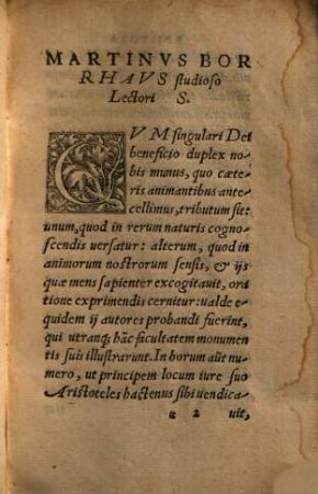 In Aristotelis Politicorum, sive de republica libros octo Martini Borrhai annotationes : cum primis eruditae, nuncque primum in lucem editae