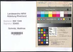 Entnazifizierung Matthias Schmitz , geb. 03.10.1895 (Former)