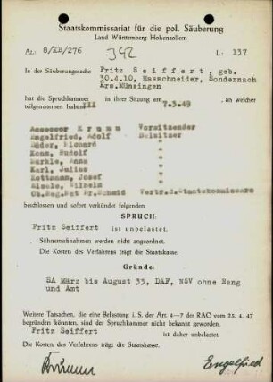 Seiffert, Fritz