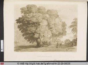Grand Study of Trees (A Pastoral Scene with Dancing Figures).