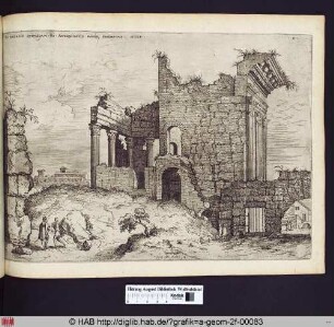 Ex incertis qvibvsdam Ro. Antiqvitatis rvinis, prospectvs alter / X