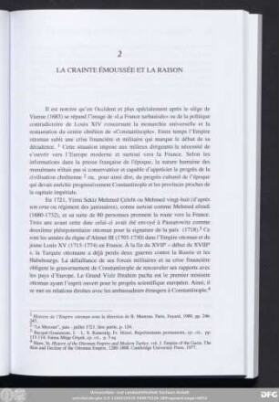 2 La Crainte Émoussée Et La Raison