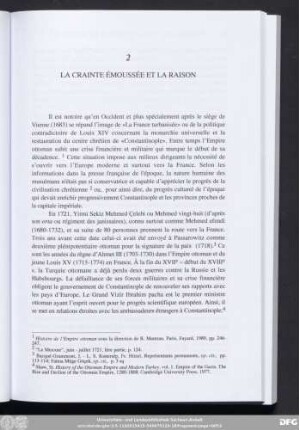 2 La Crainte Émoussée Et La Raison