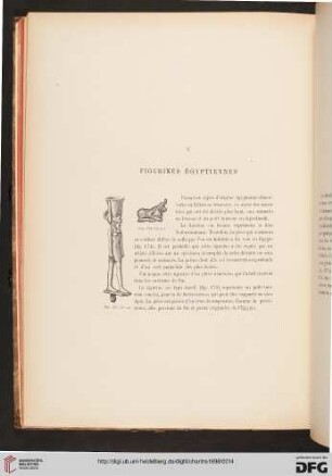 V: Figureines égyptiennes