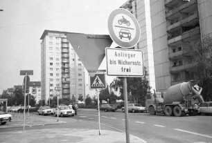 Sperrung der Weinbrennerstraße für den Kraftfahrzeugverkehr zwischen Entenfang und Wichernstraße