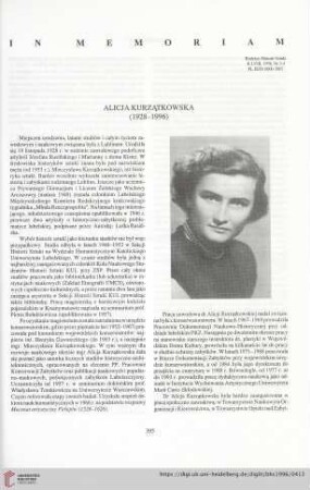 58: Alicja Kurzątkowska (1928-1996)