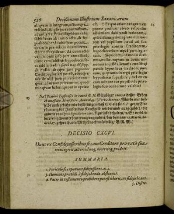 Decisio CXCVI. - Decisio CC.
