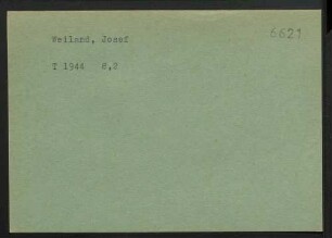 Weiland, Josef