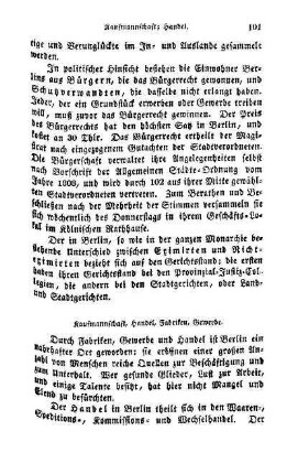 Kaufmannschaft, Handel, Fabriken, Gewerbe
