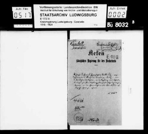 Gemeinde Zazenhausen gegen das Hofkameralamt Stammheim (Bezahlung eines Jahresbeitrags zur Pfarrbesoldung)