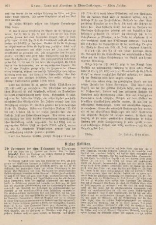 277-282 Kleine Kritiken