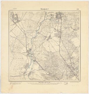 Messtischkarte Hennigsdorf Zum Projekt gehörend: Hermann Jansen, Siedlungsplan Niederheide, Hohen Neuendorf: Messtischkarte Teilblatt 1764 1:25000