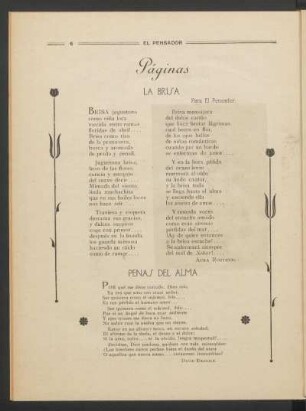 Páginas líricas