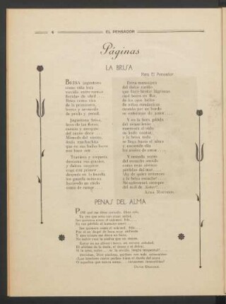Páginas líricas