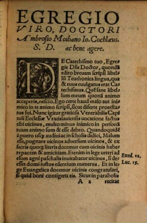 Defensio Ceremoniarvm Ecclesiae aduersus errores et calumnias Trium librorum D. Ambrosij Moibani Vratislauiae Concionantis