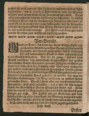 Vor-Bericht.
