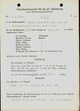Reinöhl, Hermann