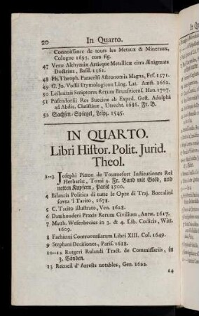 20-96, Libri Histor. Polit. Jurid. Theol.