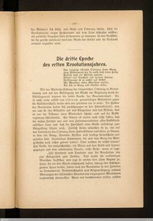 Die dritte Epoche des ersten Revolutionsjahres