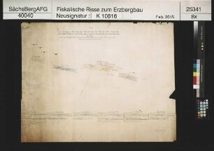 Grubenfelder von Neue Vorsorge Fundgrube, Morgenröte Fundgrube, Gnade Gottes Fundgrube, Hintere Einigkeit Fundgrube, Neue Hoffnung Gottes Fundgrube und Sieben Brüder Fundgrube am Sauberg bei Ehrenfriedersdorf