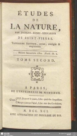 2: Études De La Nature