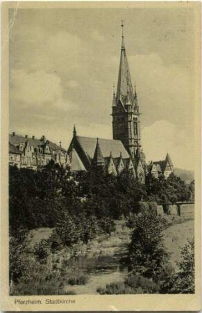 Die Stadtkirche in Pforzheim