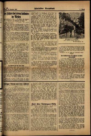 Zweite Ausgabe vom Montag, den 30. Dezember 1940.